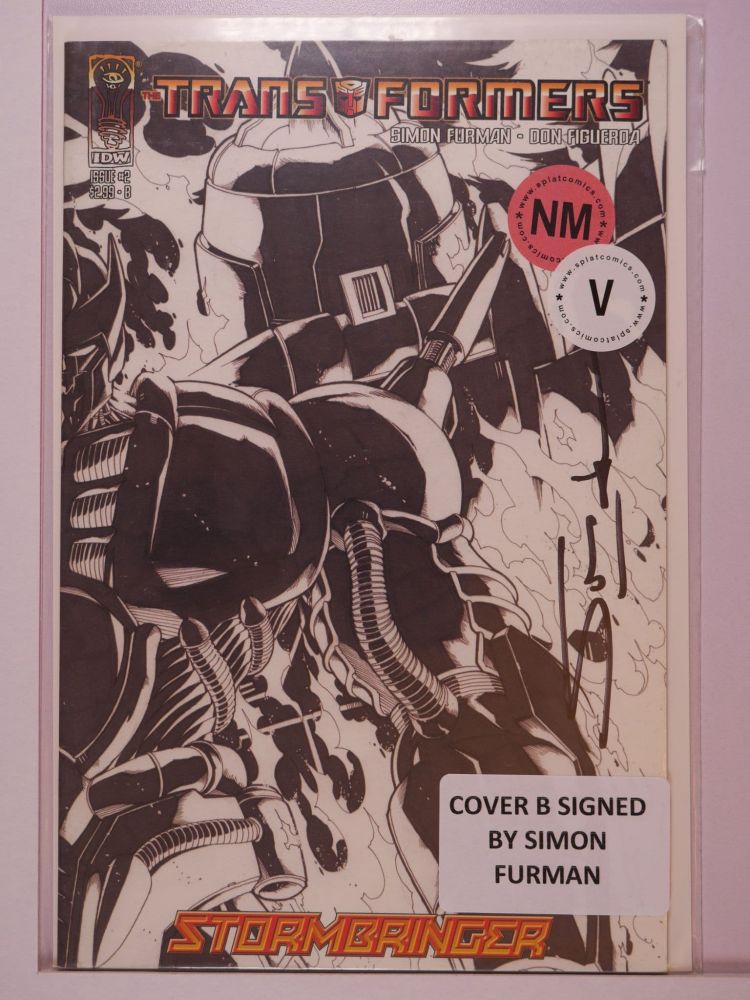 TRANSFORMERS STORMBRINGER (2009) Volume 1: # 0002 NM COVER B SIGNED BY SIMON FURMAN VARIANT