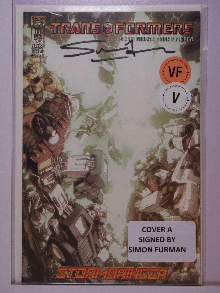 TRANSFORMERS STORMBRINGER (2009) Volume 1: # 0002 VF COVER A SIGNED BY SIMON FURMAN VARIANT