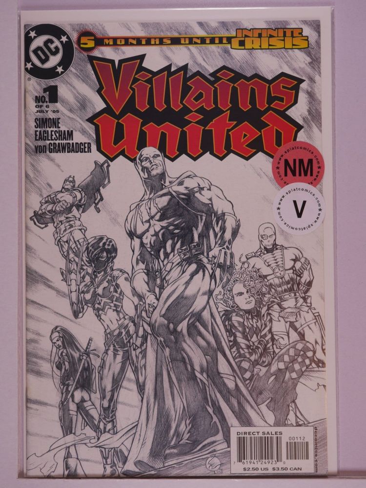VILLAINS UNITED (2005) Volume 1: # 0001 NM BLACK AND WHITE VARIANT