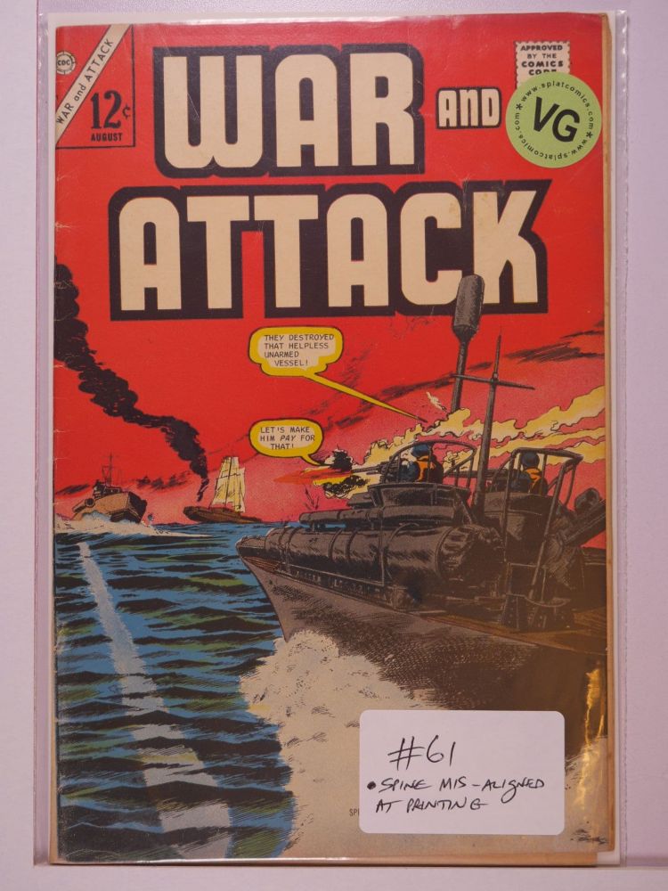 WAR AND ATTACK (1964) Volume 1: # 0061 VG