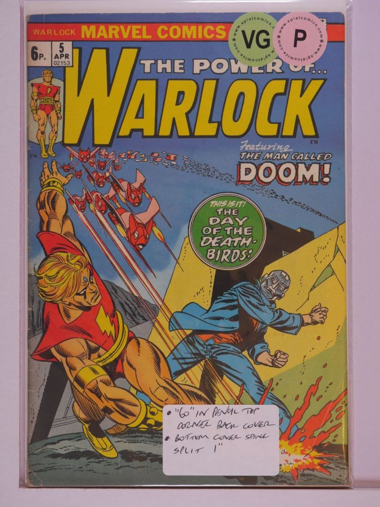 WARLOCK POWER OF (1972) Volume 1: # 0005 VG PENCE