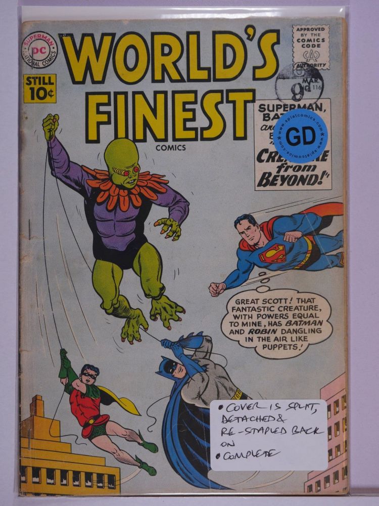 WORLDS FINEST (1941) Volume 1: # 0116 GD
