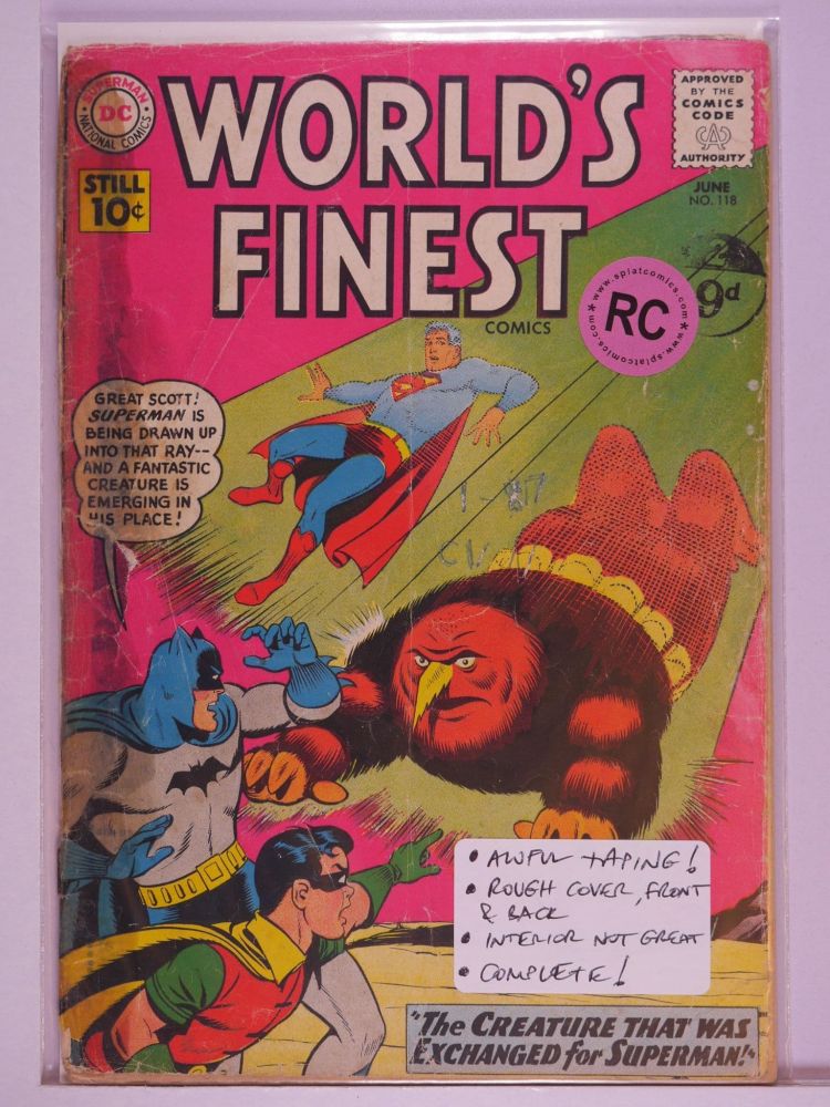 WORLDS FINEST (1941) Volume 1: # 0118 RC