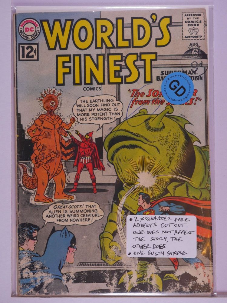 WORLDS FINEST (1941) Volume 1: # 0127 GD