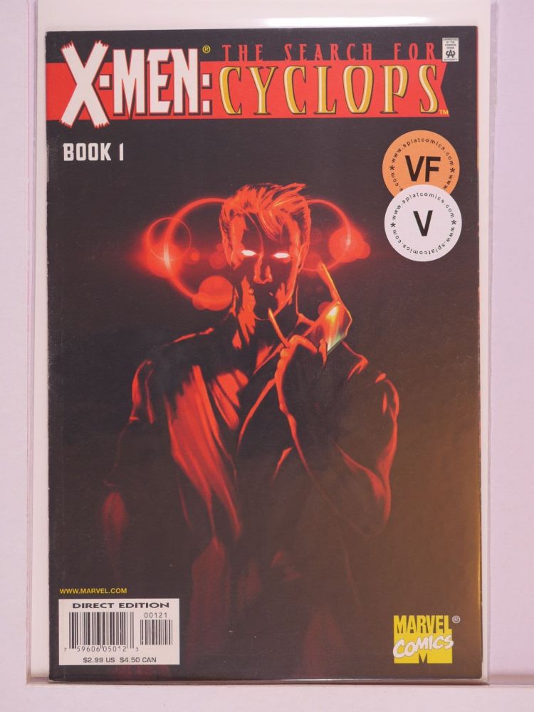 X-MEN THE SEARCH FOR CYCLOPS (2000) Volume 1: # 0001 VF SINGLE FIGURE RED ON BLACK VARIANT