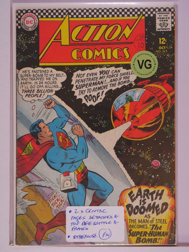 ACTION COMICS (1938) Volume 1: # 0342 VG