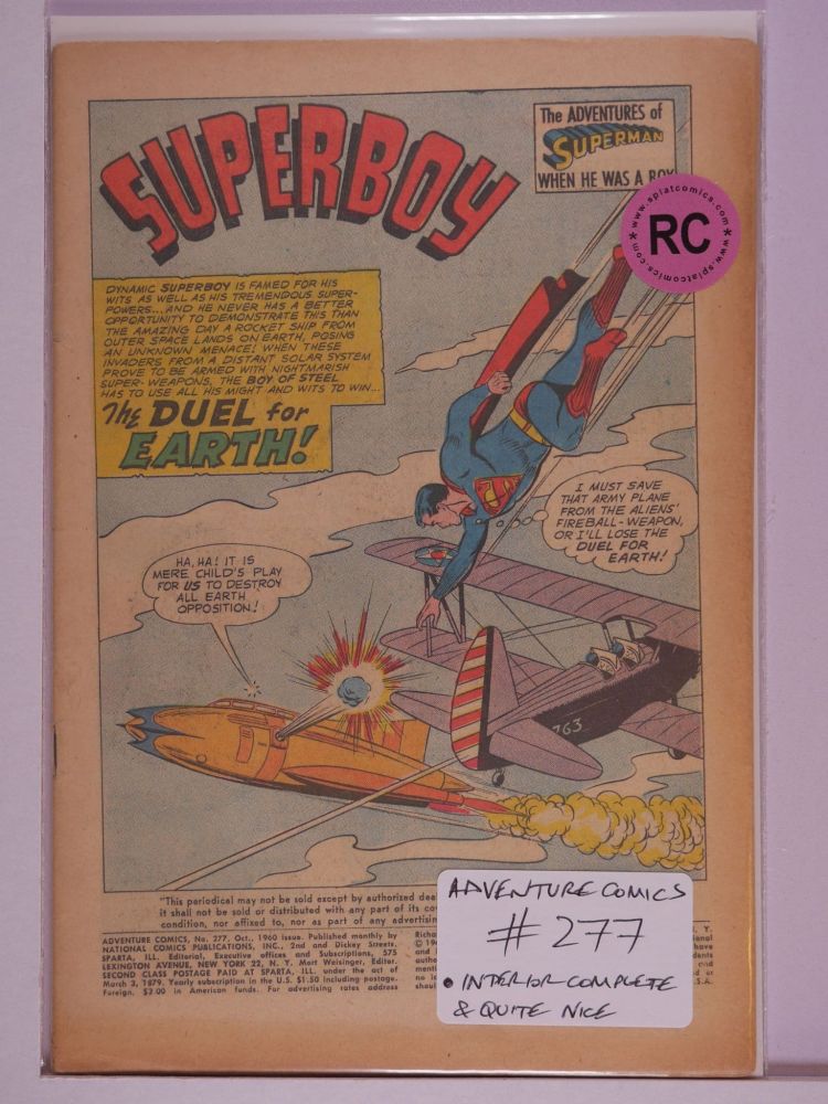 ADVENTURE COMICS (1938) Volume 1: # 0277 RC