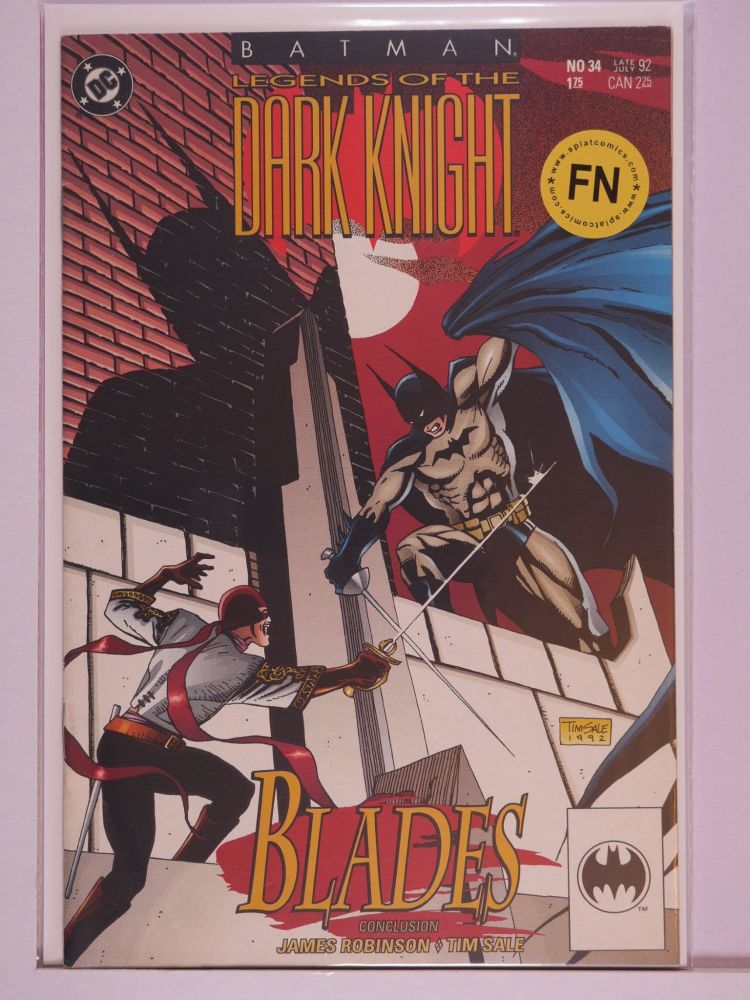 BATMAN LEGENDS OF THE DARK KNIGHT (1989) Volume 1: # 0034 FN