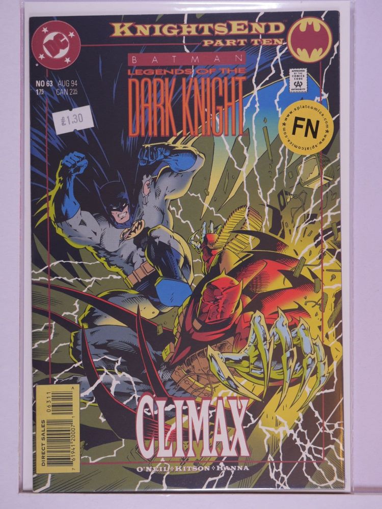 BATMAN LEGENDS OF THE DARK KNIGHT (1989) Volume 1: # 0063 FN