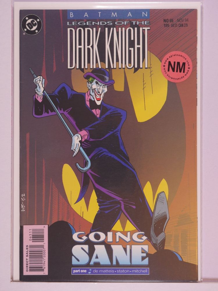 BATMAN LEGENDS OF THE DARK KNIGHT (1989) Volume 1: # 0065 NM