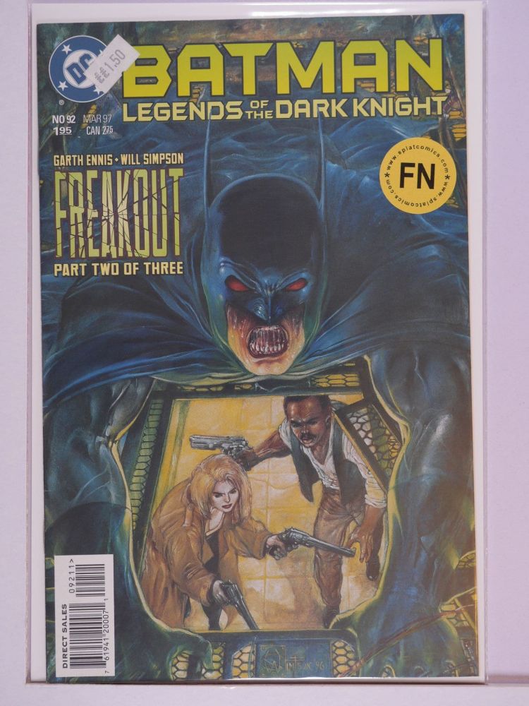 BATMAN LEGENDS OF THE DARK KNIGHT (1989) Volume 1: # 0092 FN