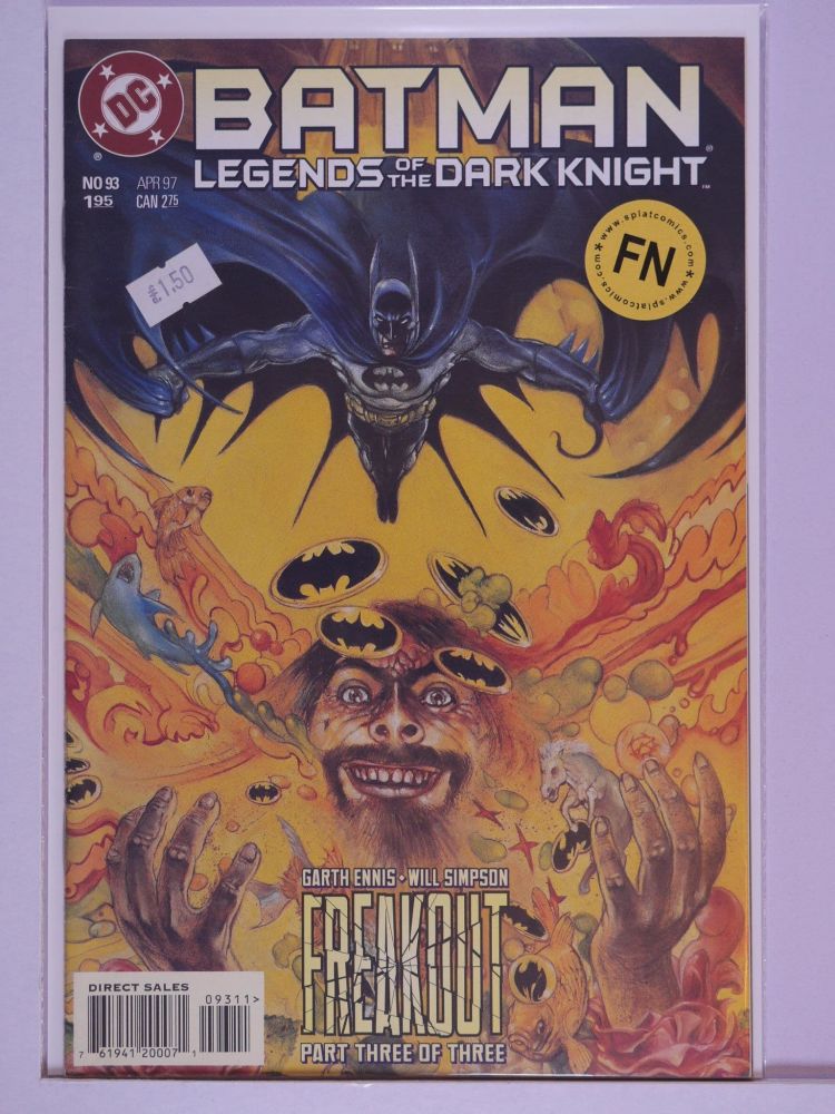 BATMAN LEGENDS OF THE DARK KNIGHT (1989) Volume 1: # 0093 FN