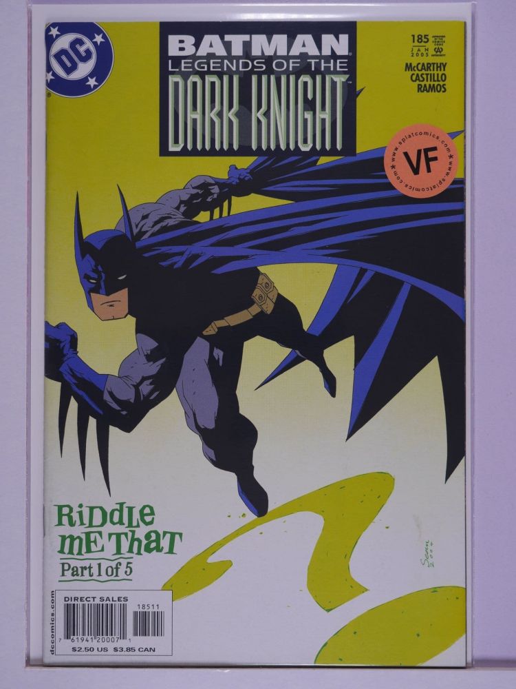 BATMAN LEGENDS OF THE DARK KNIGHT (1989) Volume 1: # 0185 VF