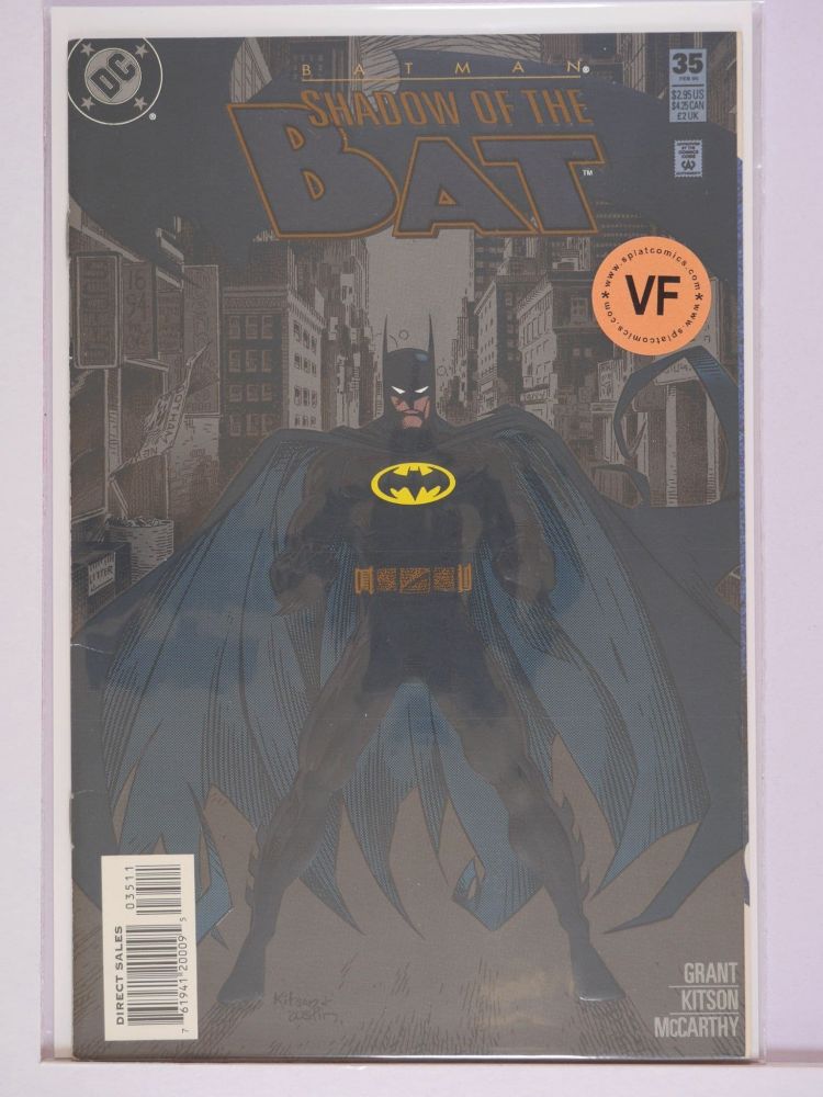 BATMAN SHADOW OF THE BAT (1992) Volume 2: # 0035 VF EMBOSSED COVER VARIANT