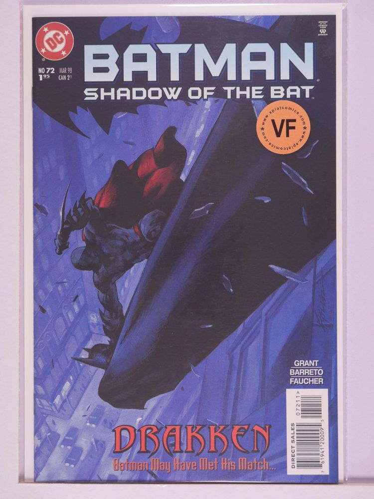 BATMAN SHADOW OF THE BAT (1992) Volume 2: # 0072 VF