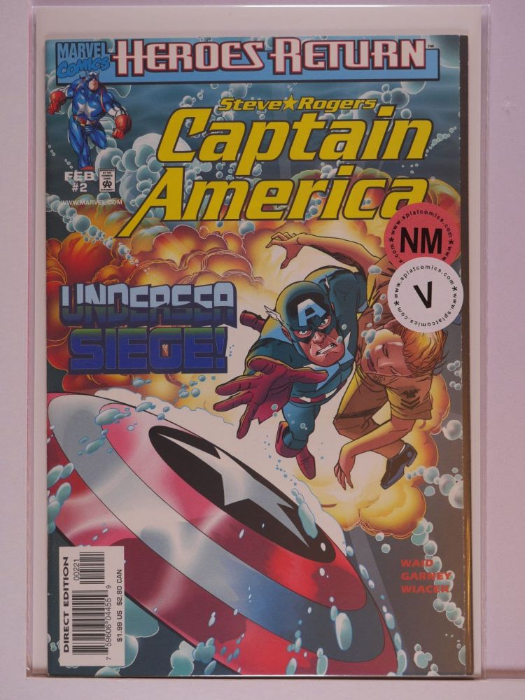 CAPTAIN AMERICA (1998) Volume 3: # 0002 NM CAP UNDERWATER VARIANT