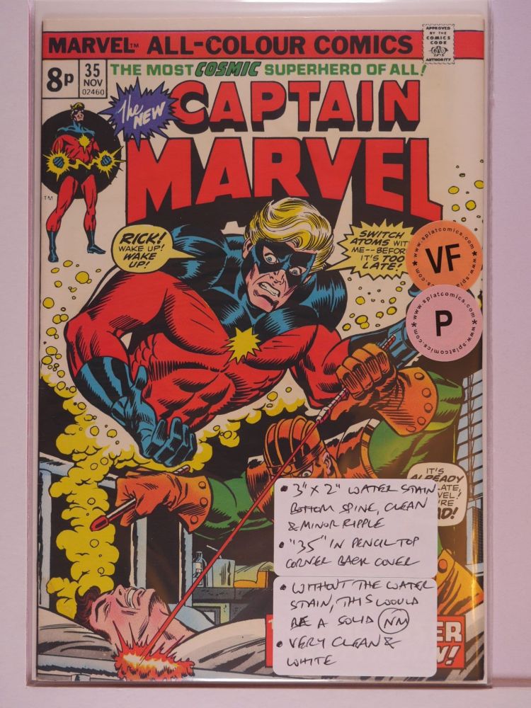 CAPTAIN MARVEL (1968) Volume 1: # 0035 VF PENCE