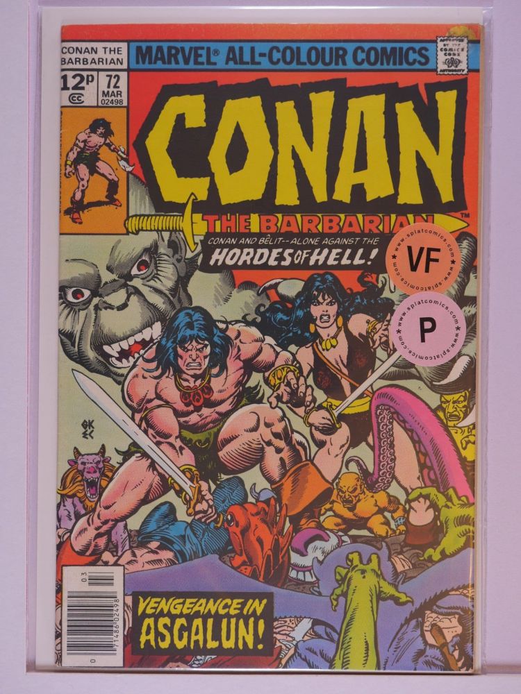 CONAN THE BARBARIAN (1970) Volume 1: # 0072 VF PENCE