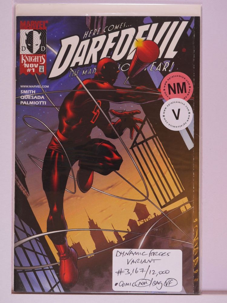 DAREDEVIL (1998) Volume 2: # 0001 NM DYNAMIC FORCES VARIANT