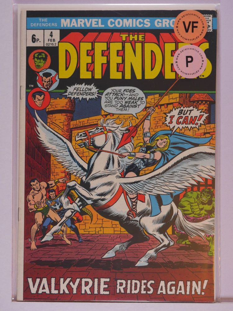 DEFENDERS (1972) Volume 1: # 0004 VF PENCE