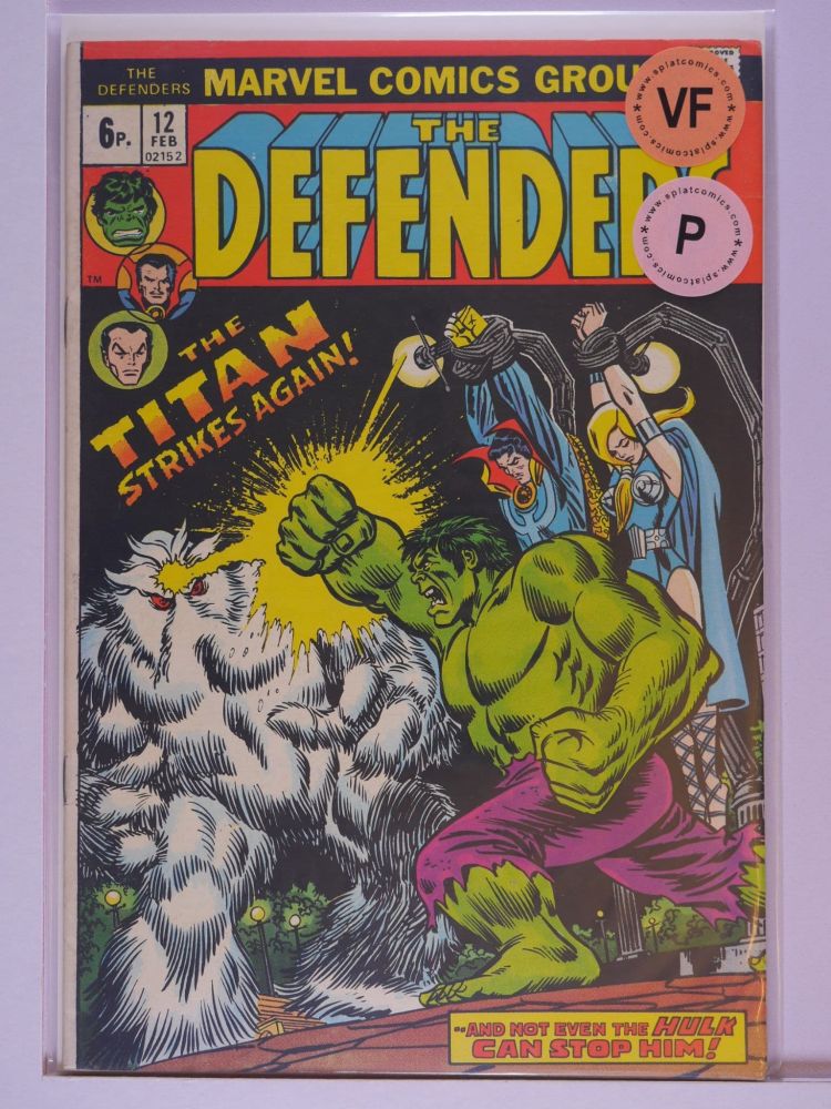 DEFENDERS (1972) Volume 1: # 0012 VF PENCE