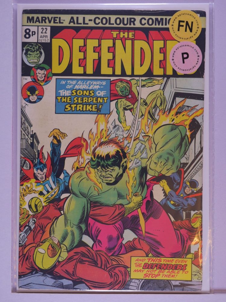 DEFENDERS (1972) Volume 1: # 0022 FN PENCE