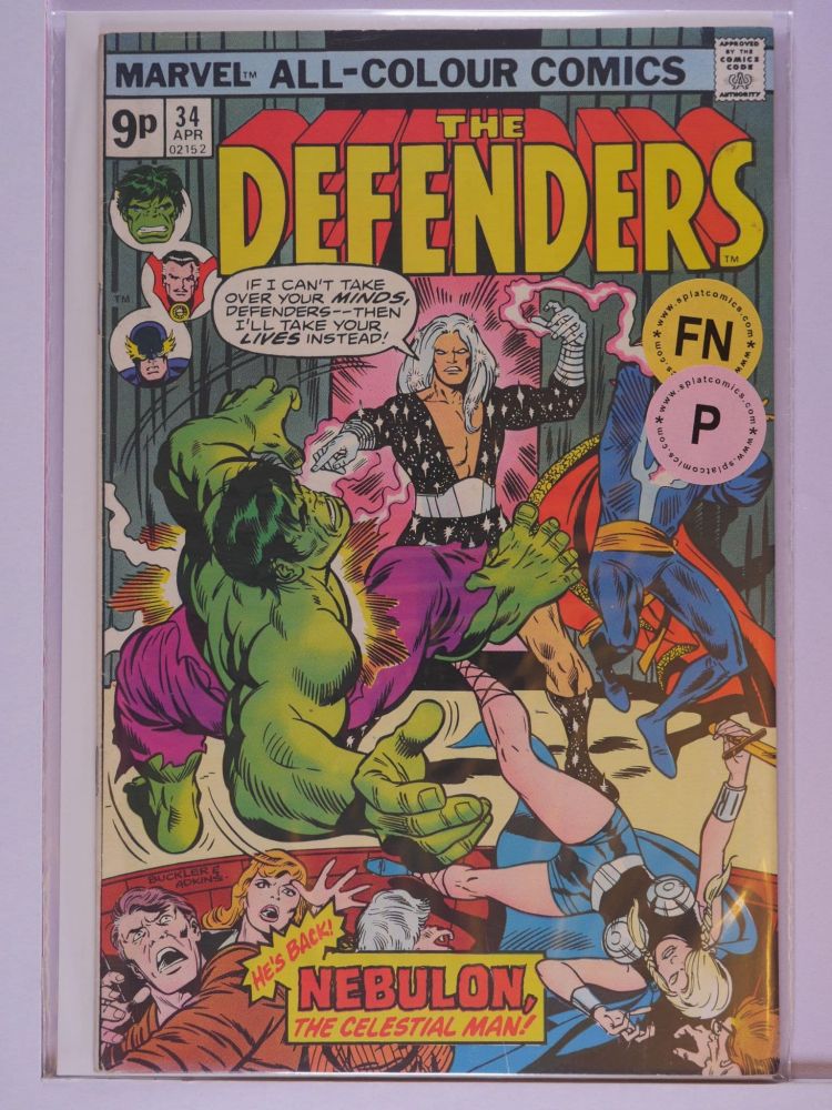 DEFENDERS (1972) Volume 1: # 0034 FN PENCE