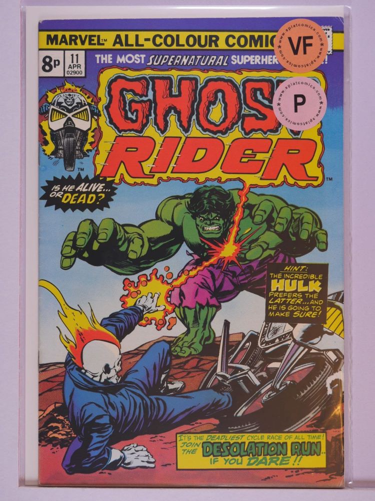 GHOST RIDER (1973) Volume 1: # 0011 VF PENCE