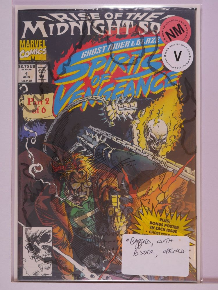 GHOST RIDER AND BLAZE SPIRITS OF VENGEANCE (1992) Volume 1: # 0001 NM BAG OPENED VARIANT