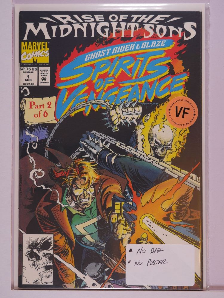 GHOST RIDER AND BLAZE SPIRITS OF VENGEANCE (1992) Volume 1: # 0001 VF