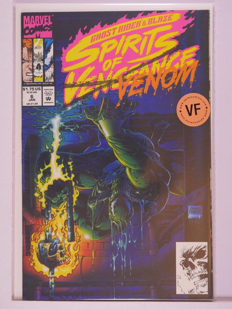 GHOST RIDER AND BLAZE SPIRITS OF VENGEANCE (1992) Volume 1: # 0006 VF