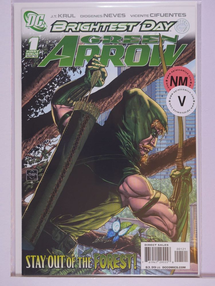 GREEN ARROW (2010) Volume 4: # 0001 NM ETHAN VAN SCRIVER COVER STAY OUT OF THE FOREST VARIANT