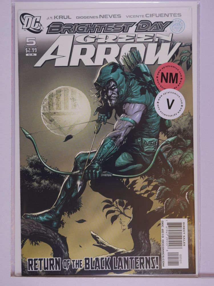 GREEN ARROW (2010) Volume 4: # 0005 NM GARY FRANK COVER SITTING IN A TREE VARIANT