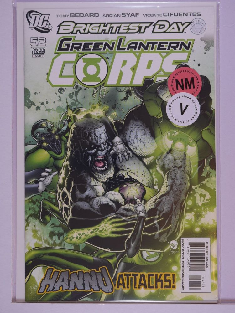 GREEN LANTERN CORPS (2006) Volume 1: # 0052 NM PATRICK GLEASON COVER HANNU ATTACKS VARIANT