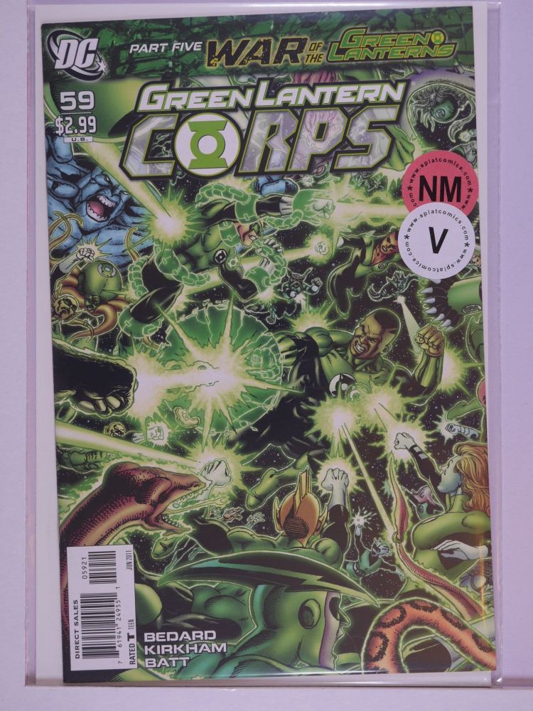 GREEN LANTERN CORPS (2006) Volume 1: # 0059 NM GEORGE PEREZ MASS BATTLE COVER VARIANT