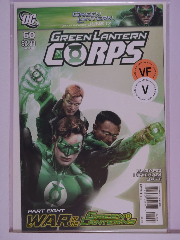 GREEN LANTERN CORPS (2006) Volume 1: # 0060 VF CLAYTON CRAIN COVER THREE LANTERNS VARIANT