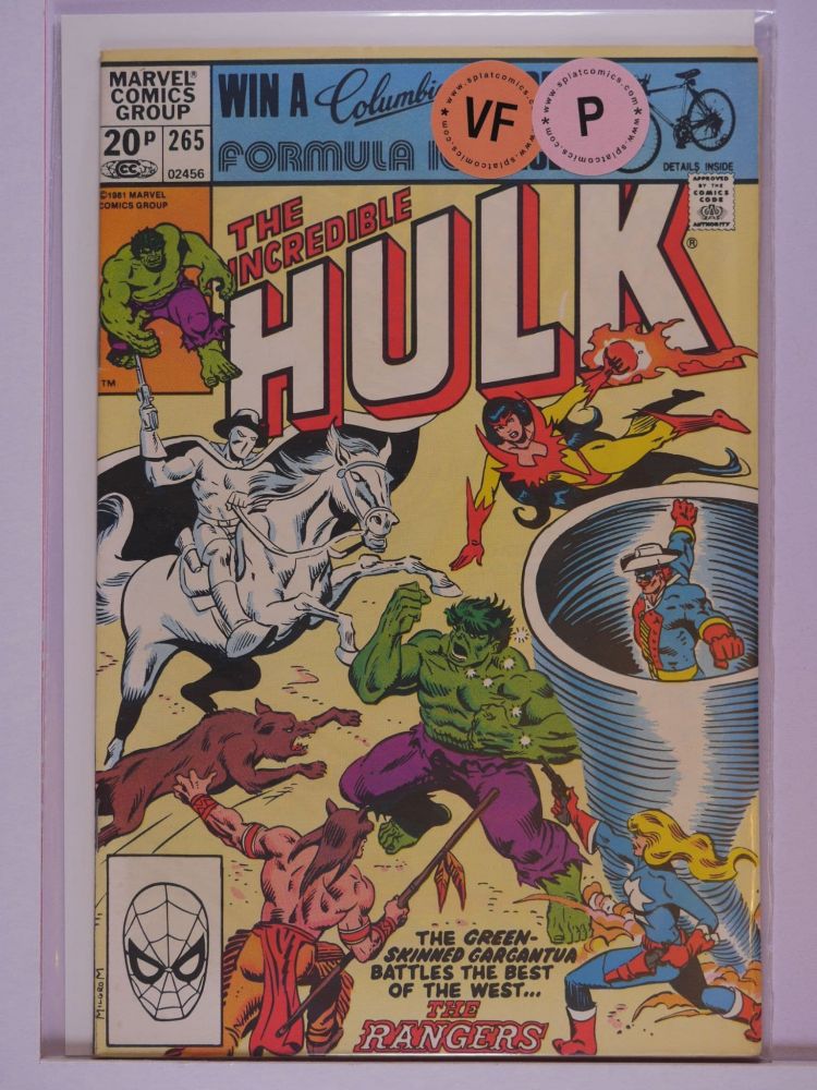 INCREDIBLE HULK (1963) Volume 1: # 0265 VF PENCE