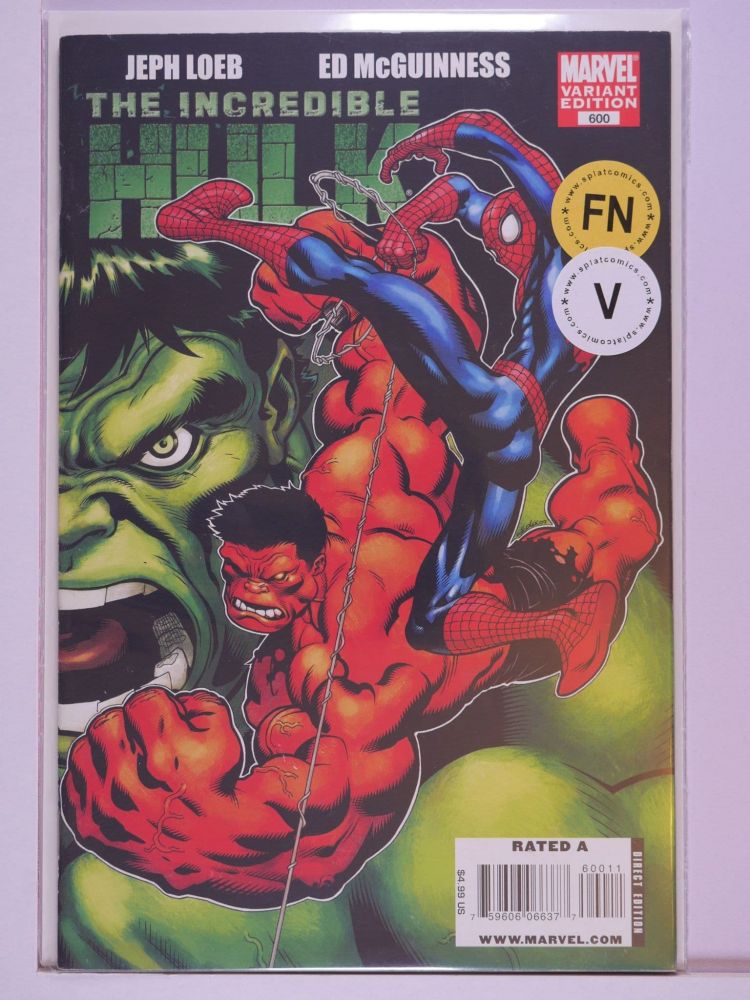 INCREDIBLE HULK (1963) Volume 1: # 0600 FN RED HULK SPIDERMAN VARIANT