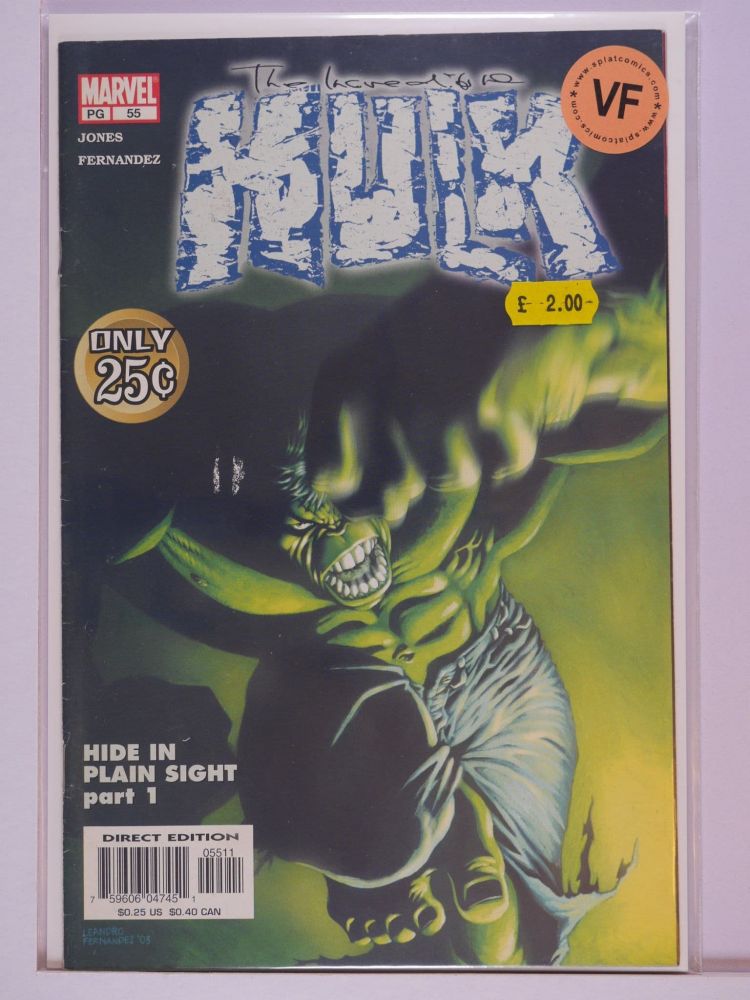 INCREDIBLE HULK (1999) Volume 2: # 0055 VF