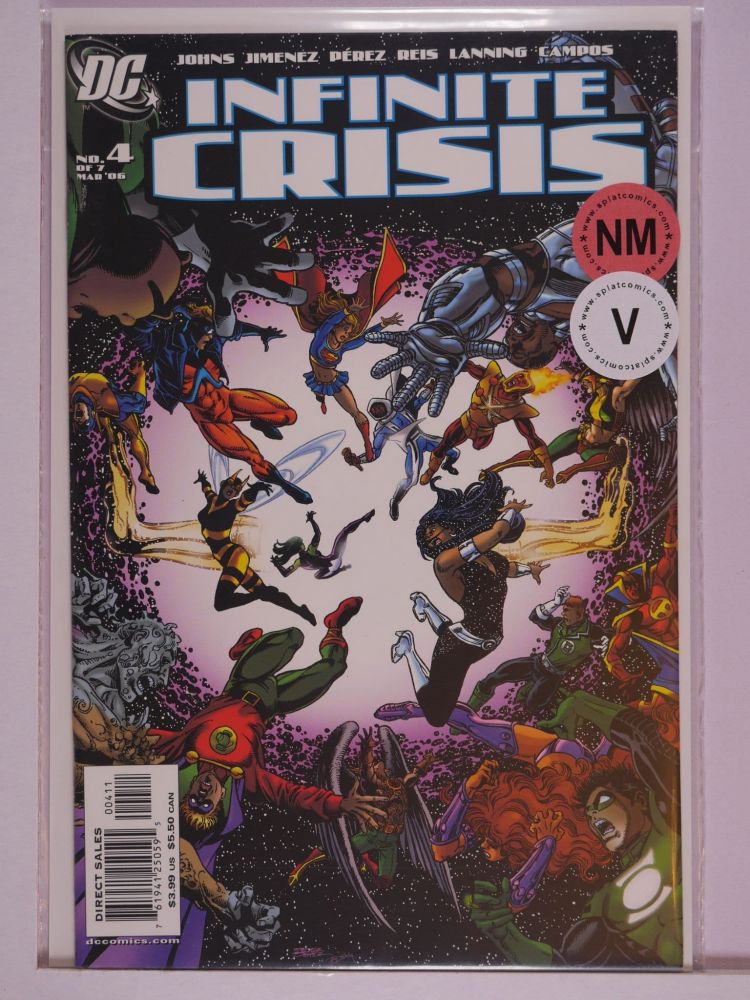 INFINITE CRISIS (2006) Volume 1: # 0004 NM GEORGE PEREZ MASS BATTLE COVER VARIANT