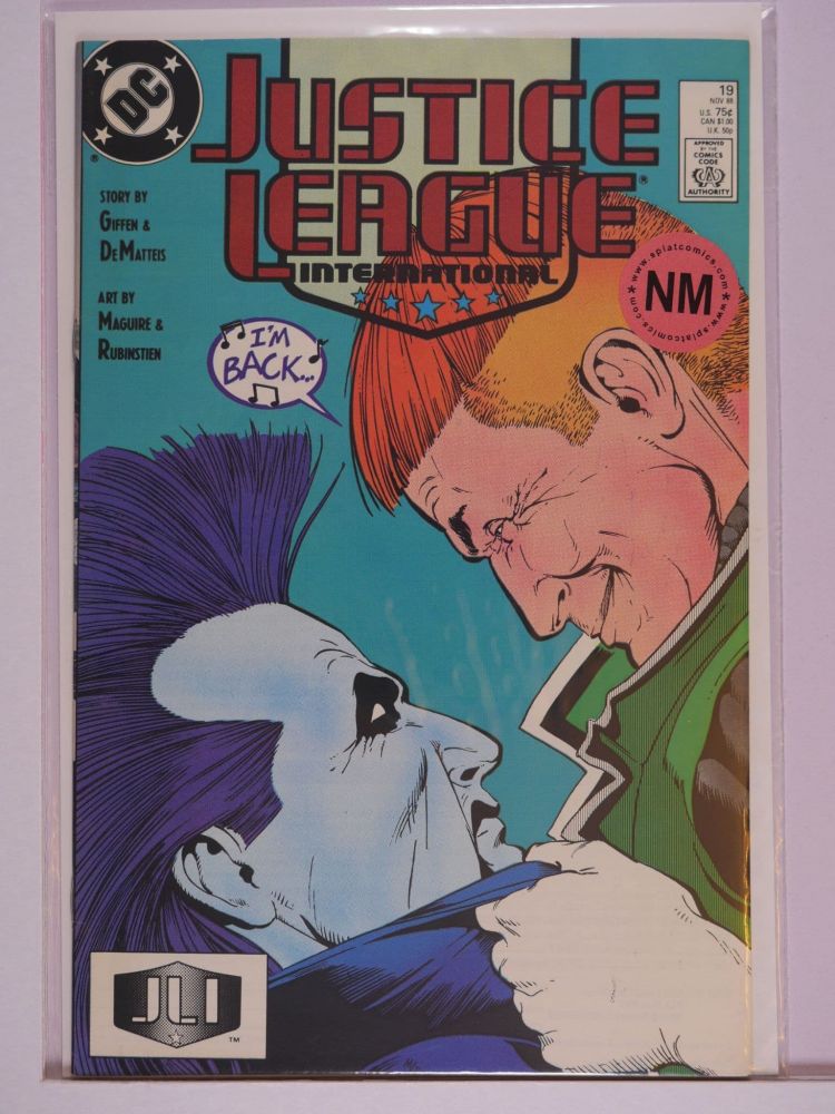 JUSTICE LEAGUE AMERICA / INTERNATIONAL (1987) Volume 1: # 0019 NM