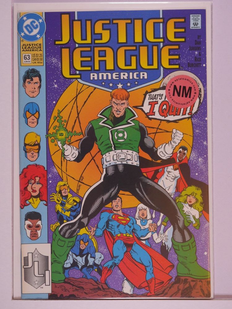 JUSTICE LEAGUE AMERICA / INTERNATIONAL (1987) Volume 1: # 0063 NM