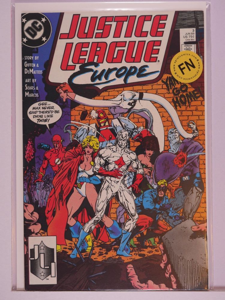 JUSTICE LEAGUE EUROPE / INTERNATIONAL (1989) Volume 1: # 0003 FN