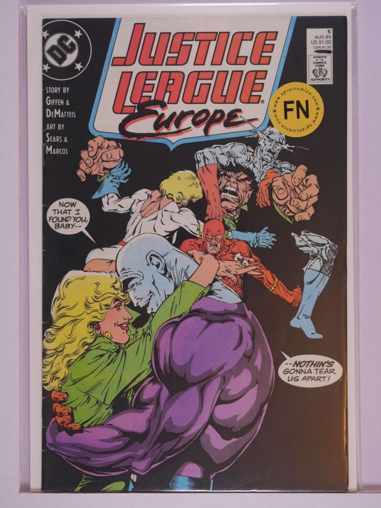 JUSTICE LEAGUE EUROPE / INTERNATIONAL (1989) Volume 1: # 0005 FN