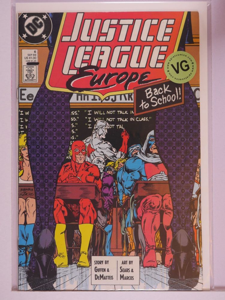 JUSTICE LEAGUE EUROPE / INTERNATIONAL (1989) Volume 1: # 0006 VG