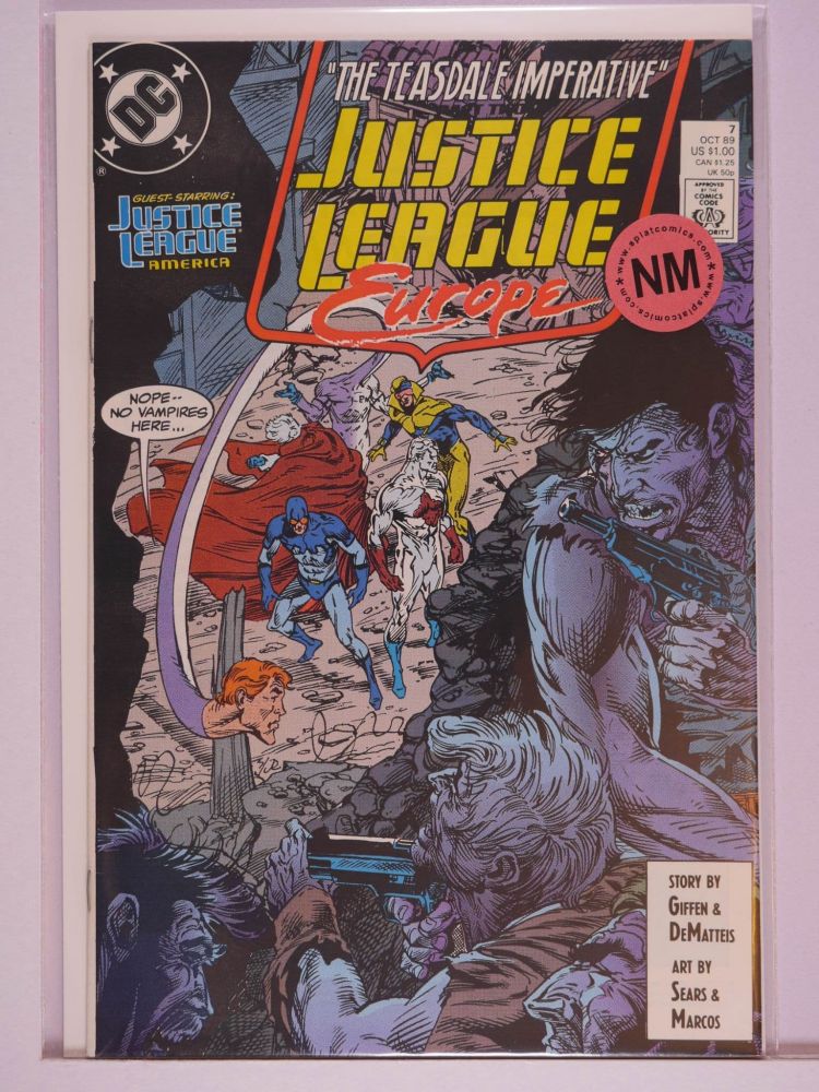 JUSTICE LEAGUE EUROPE / INTERNATIONAL (1989) Volume 1: # 0007 NM