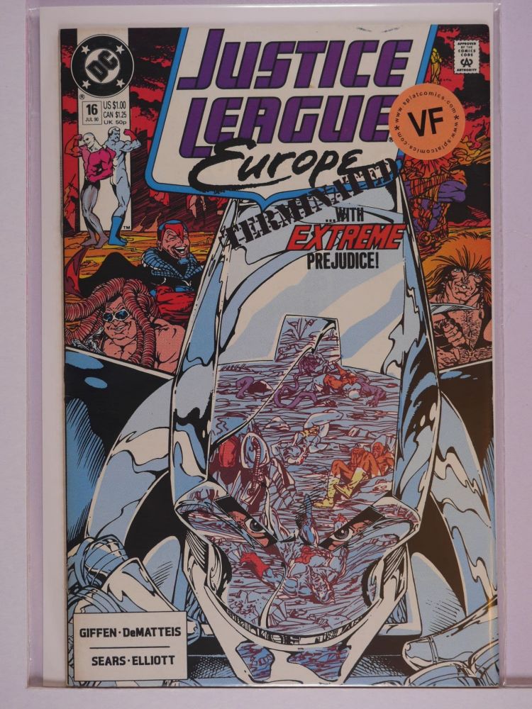 JUSTICE LEAGUE EUROPE / INTERNATIONAL (1989) Volume 1: # 0016 VF