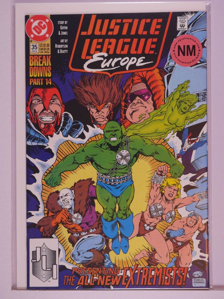 JUSTICE LEAGUE EUROPE / INTERNATIONAL (1989) Volume 1: # 0035 NM