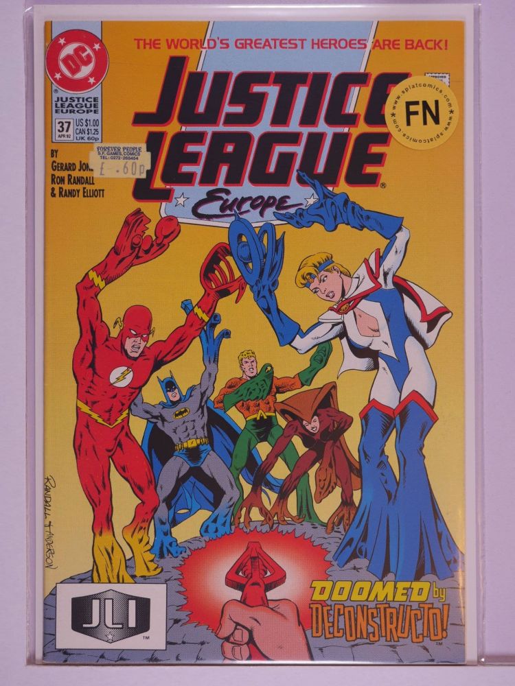 JUSTICE LEAGUE EUROPE / INTERNATIONAL (1989) Volume 1: # 0037 FN