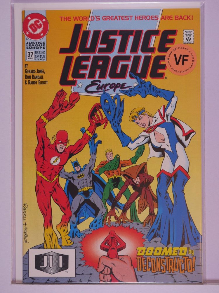 JUSTICE LEAGUE EUROPE / INTERNATIONAL (1989) Volume 1: # 0037 VF